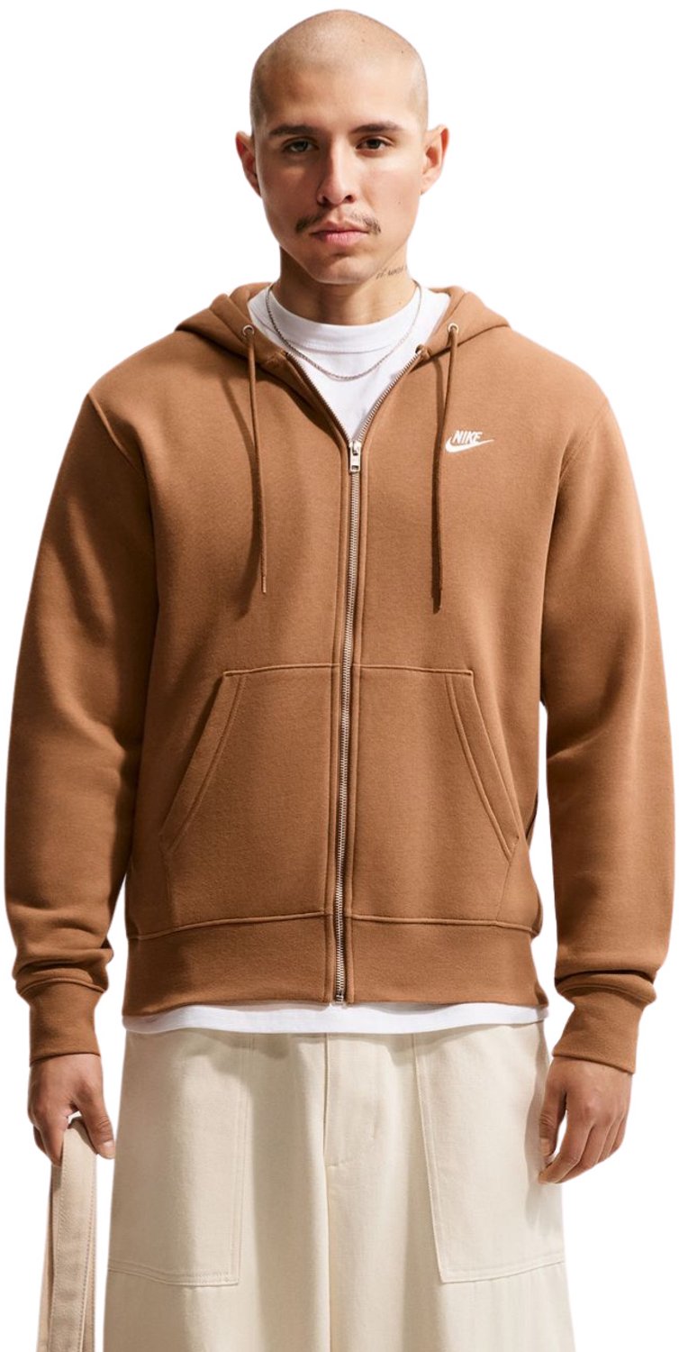 Nike Club Fleece Vest met capuchon Heren Bruin