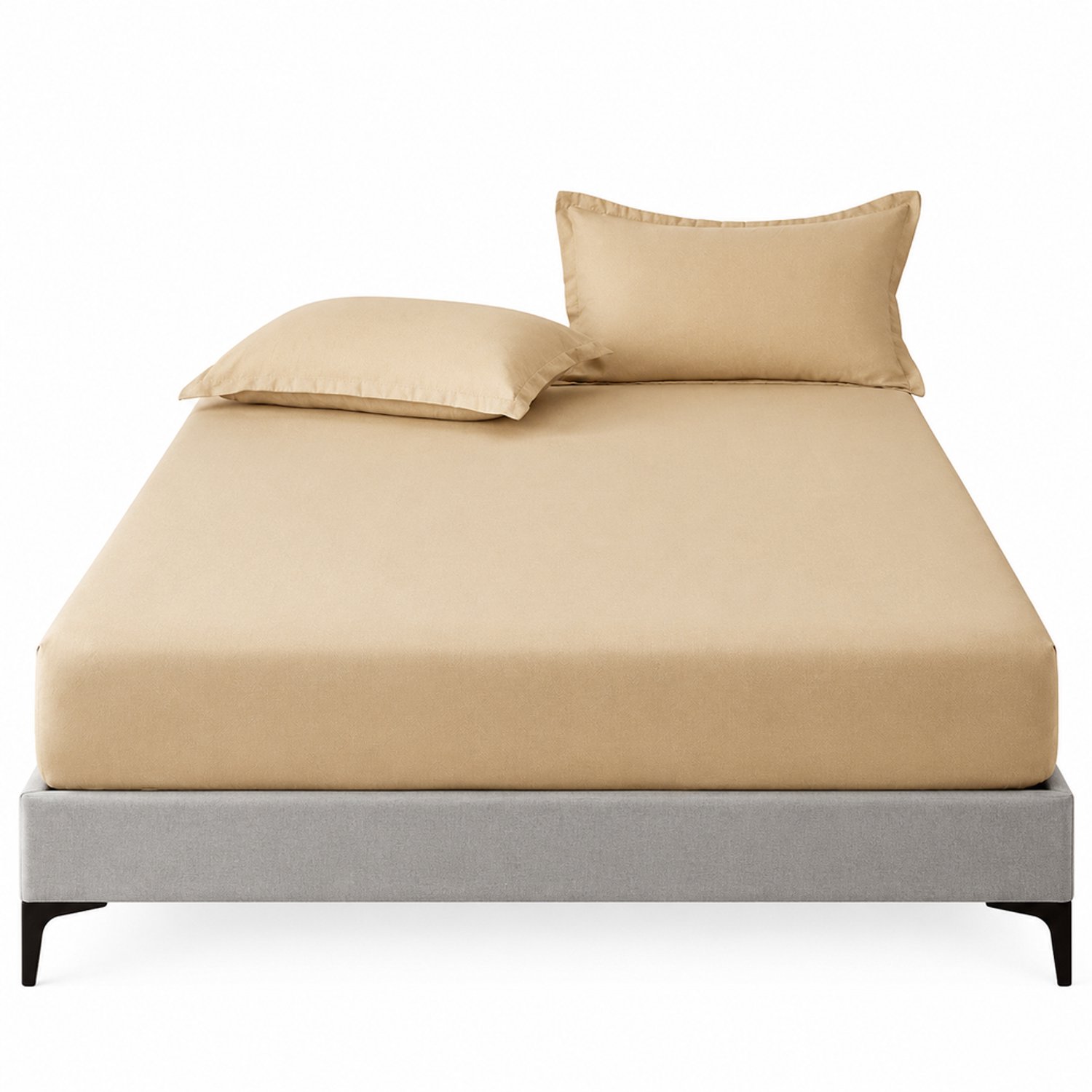 SWGOTA Hoeslaken - Khaki - Polyester - Effen