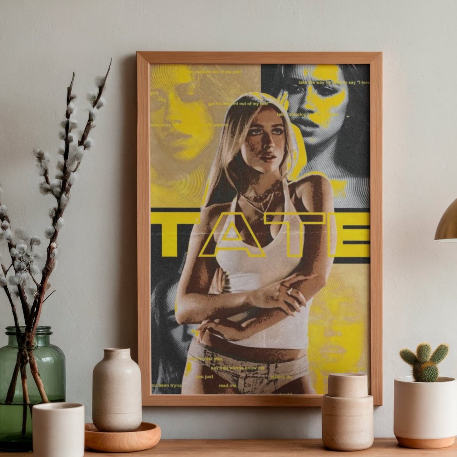 Holland Rose Poster Tate McRae - Hoogwaardig glans - Geschikt om in te lijsten - 60x42cm - Wanddecoratie - Geschikt om in te lijsten - Cadeau | Kerst