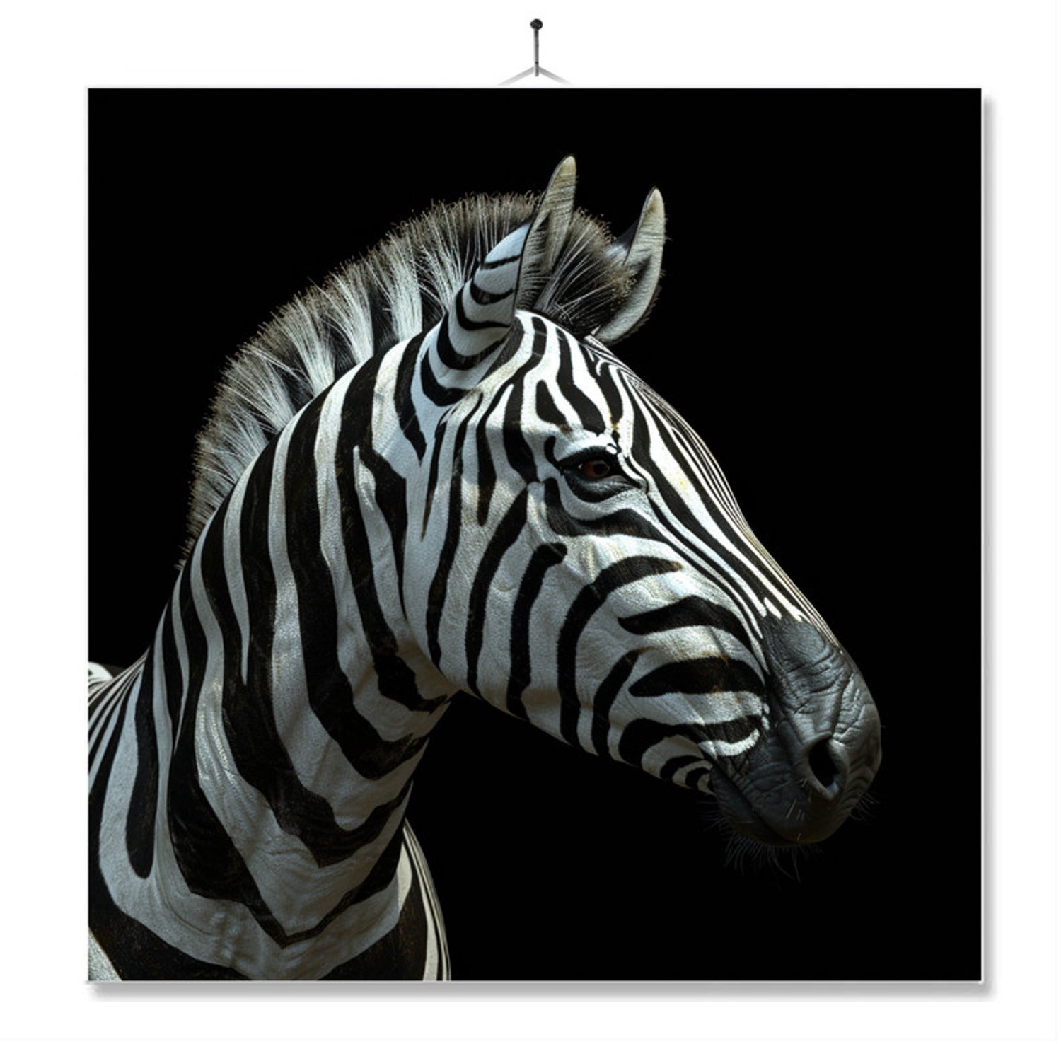 MC Living Tegel Met Opdruk | Geschenk | Dier | Closeup | Zebra Ontwerp 2