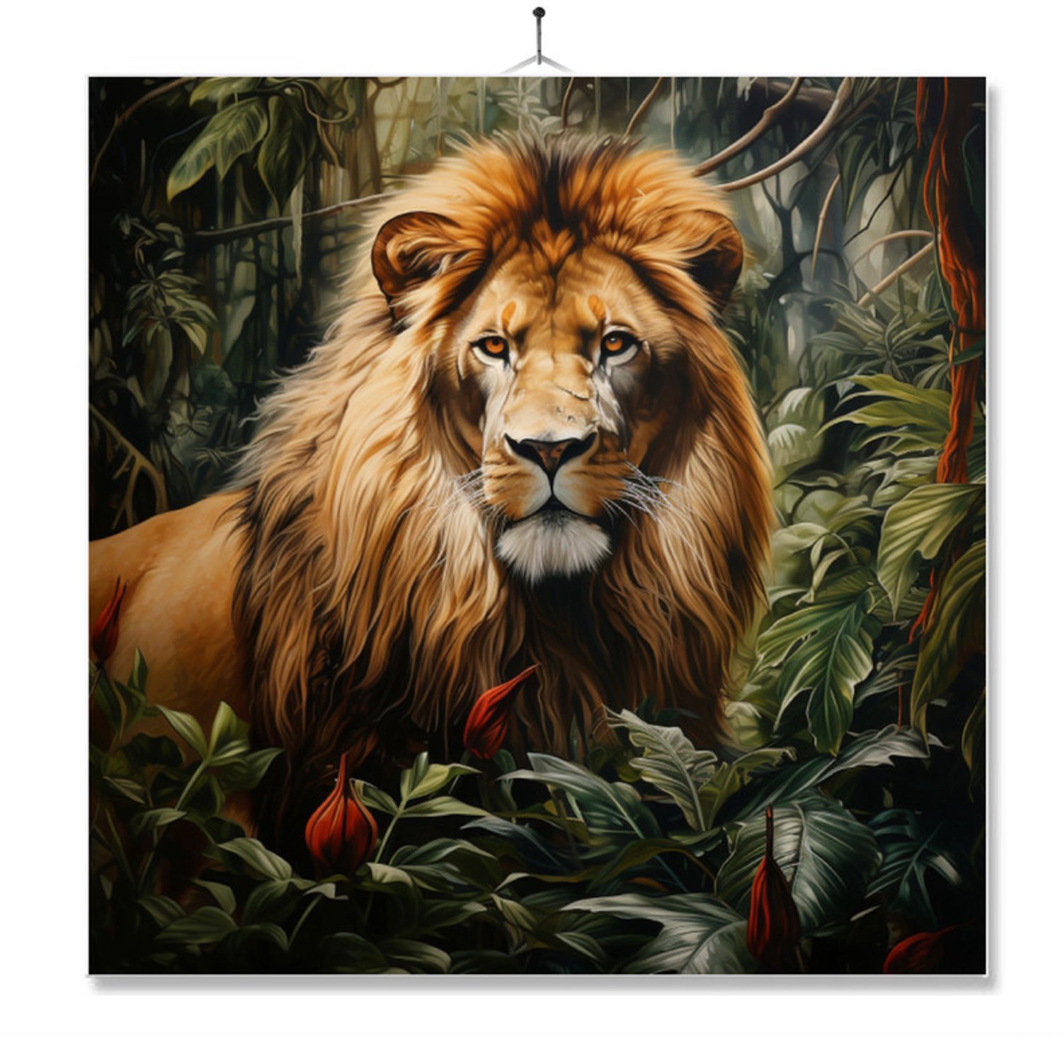 MC Living Tegel Met Opdruk | Geschenk | Dieren | Leeuw ontwerp 2