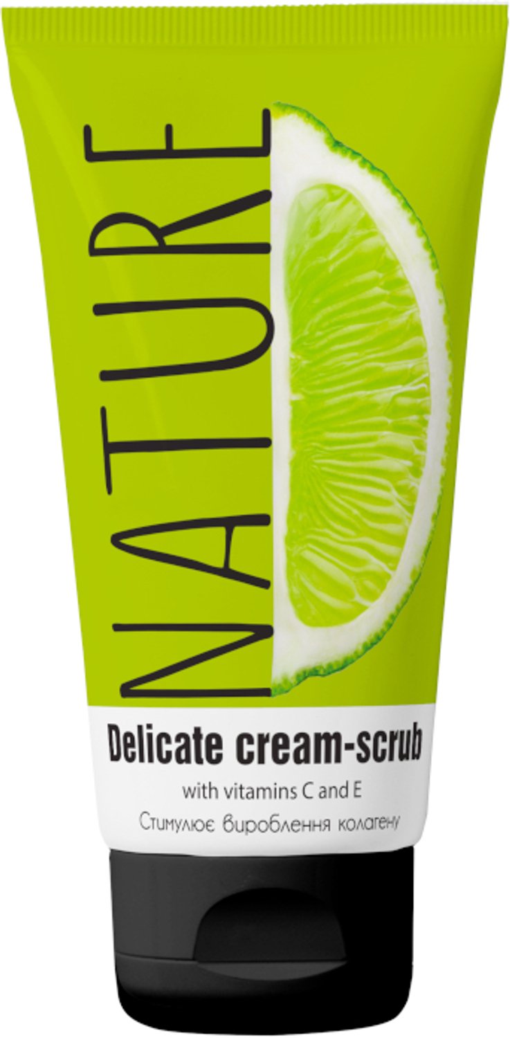 Natuurlijke Gezicht scrub crème met vitamine C en E - verheldert de tint en ontstopt poriën 50 ml