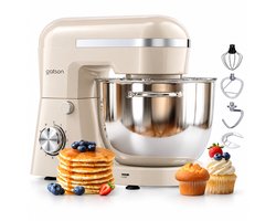 Gatson 1500W Keukenmachine - 10 Snelheden - 5L Mengkom - Dubbele Handvatten - Keukenrobot - Keukenmixer - Foodprocessor
