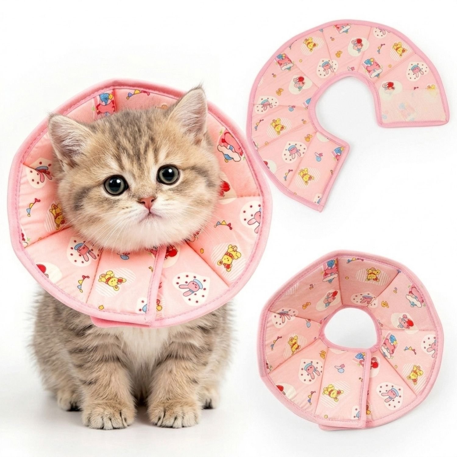 Kattenkraag voor Nazorg - Beschermkraag - Kraag Kat Operatie - Roze
