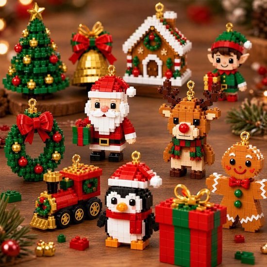 Adventskalender 2026 - kerstkalender - kerst adventskalender - 24 ornamenten - adventskalender kinderen - kerstversiering - kerst cadeautjes - Feestelijke Sfeer Creëren - Kerst Cadeau - voor Kinderen en Volwassenen — cadeau in Spellen & Speelgoed - foto 4
