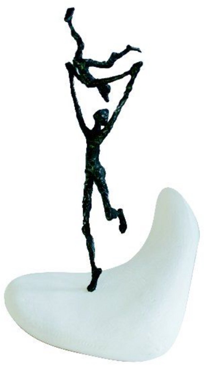 Rawa Geschenken Sculptuur Vreugde in de liefde beeld brons 25 cm hoog brons en gietsteen