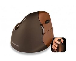 Evoluent Verticale Muis 4 – Draadloos - USB – Rechtshandig – Small – Uitvinder van de Verticale Muis – Ergonomisch Gevormd voor Comfort – Vermindert Polsbelasting – 4 DPI Standen – 6 Instelbare Knoppen (Windows)