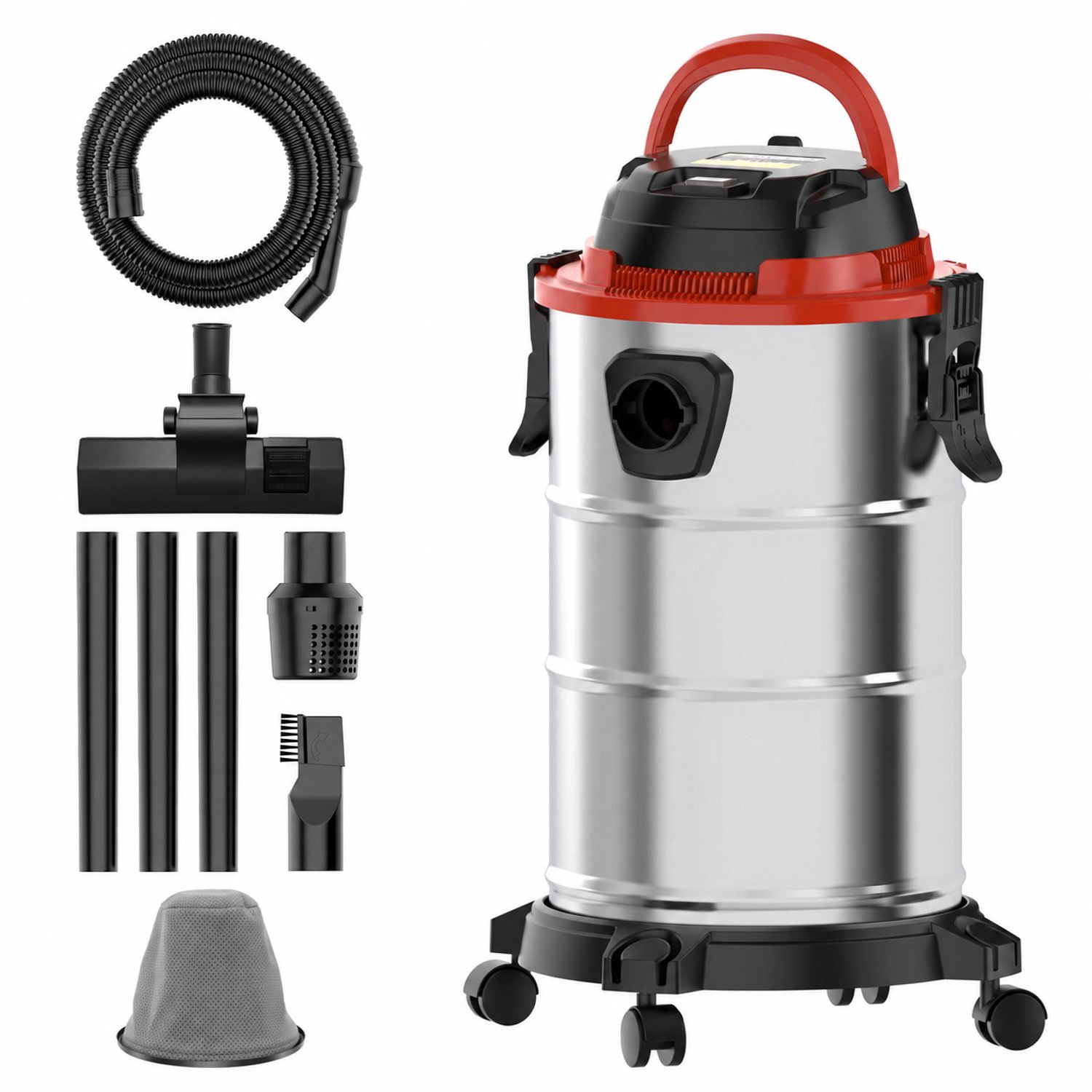 Marqs Bouwstofzuiger - Industriële stofzuiger - 1200W - 18L - Met Blaasfunctie - Nat- en Droogzuiger - Drie functies - 5.05 KG