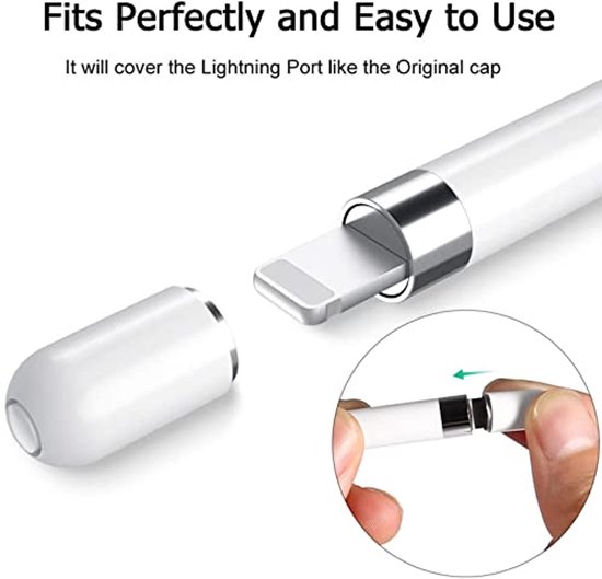 Vervangende Magnetische Caps voor Stylus Pen, 2 Stuks — afbeelding 4