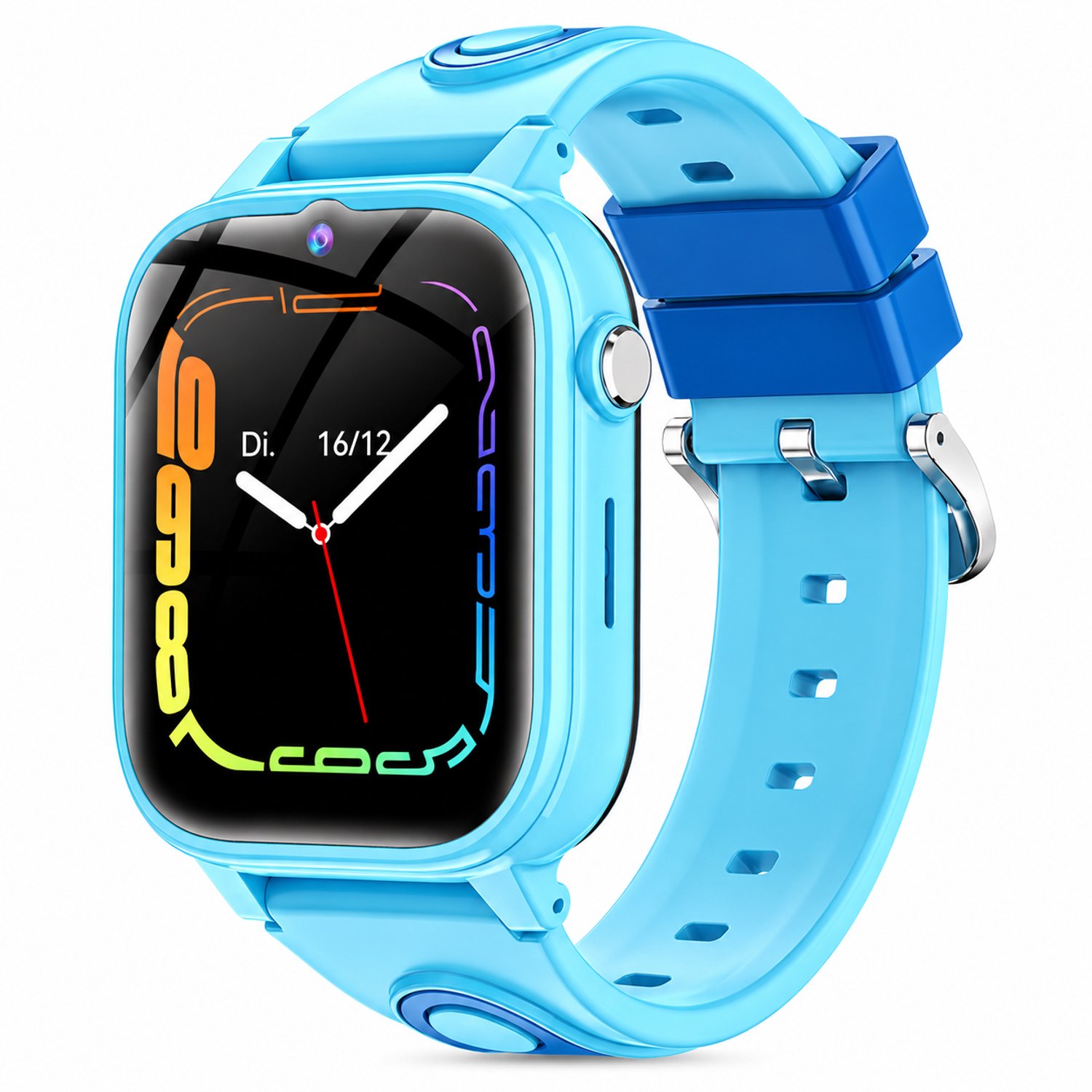 Choozit - Kinder Smartwatch 4G met Belfunctie & Locatietracker – SOS Knop – Videobellen – Camera – 1.83 Inch Touchscreen – SeTracker2 App – Inclusief Beschermhoes – Blauw