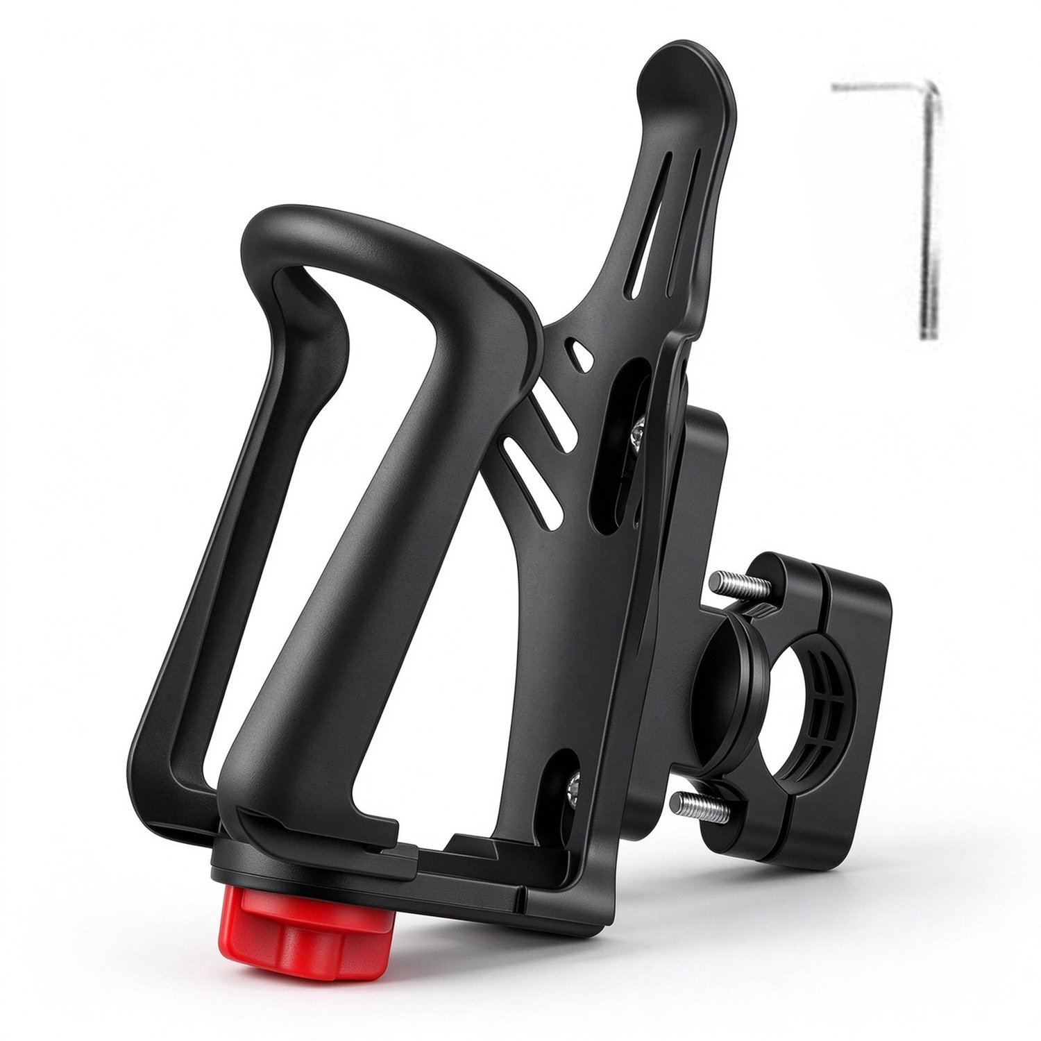 Lifhelpe Bidonhouder Fiets - Flessenhouder - Voor Frame En Stuur 22‑32 Mm - Geschikt Voor Fiets Scooter En Motorfiets - Zwart