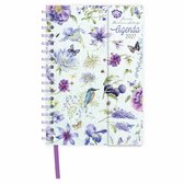 Agenda - Blauwe bloemen - Janneke Brinkman - Spiraal, luxe - 2027 - 11x15,5cm