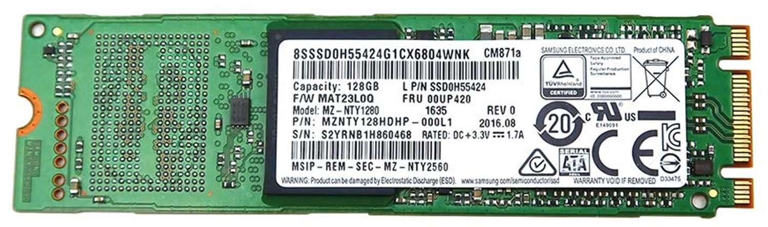 Samsung CM871a SSD 128GB M.2 2280 SATA III 6Gb/s – MZ-NTY1280 OEM Solid State Drive