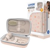 LUVION® Baby Verzorgingsset Roze - uitgebreide 8 delige geschenkset met baby verzorgingsproducten - Manicureset en nagelset met nagelknipper, nagelvijl en nagelschaartje - Borstel en kam voor de haarverzorging - Neuszuiger - Kraamcadeau Meisje