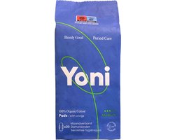 Yoni Maandverband - Medium - met vleugels - Biologisch Katoen - 20 stuks