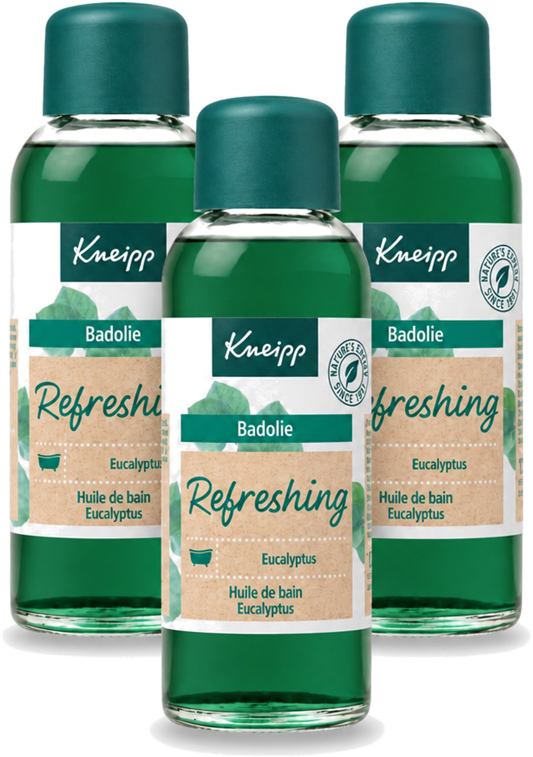 3 x Kneipp - Badolie - Refreshing Eucalyptus - 100 ml - Voordeelverpakking - 3 stuks