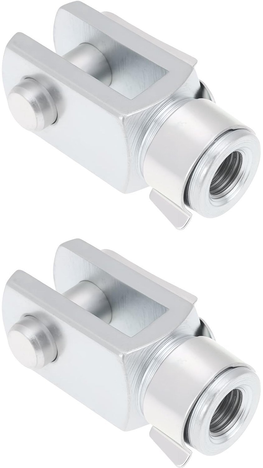 Clevis 2 Stuks - Quick Release Design - 5/16UNF Draadmaat - 42mm Lengte - Duurzaam Metaal - Veerpen Inclusief - Haak