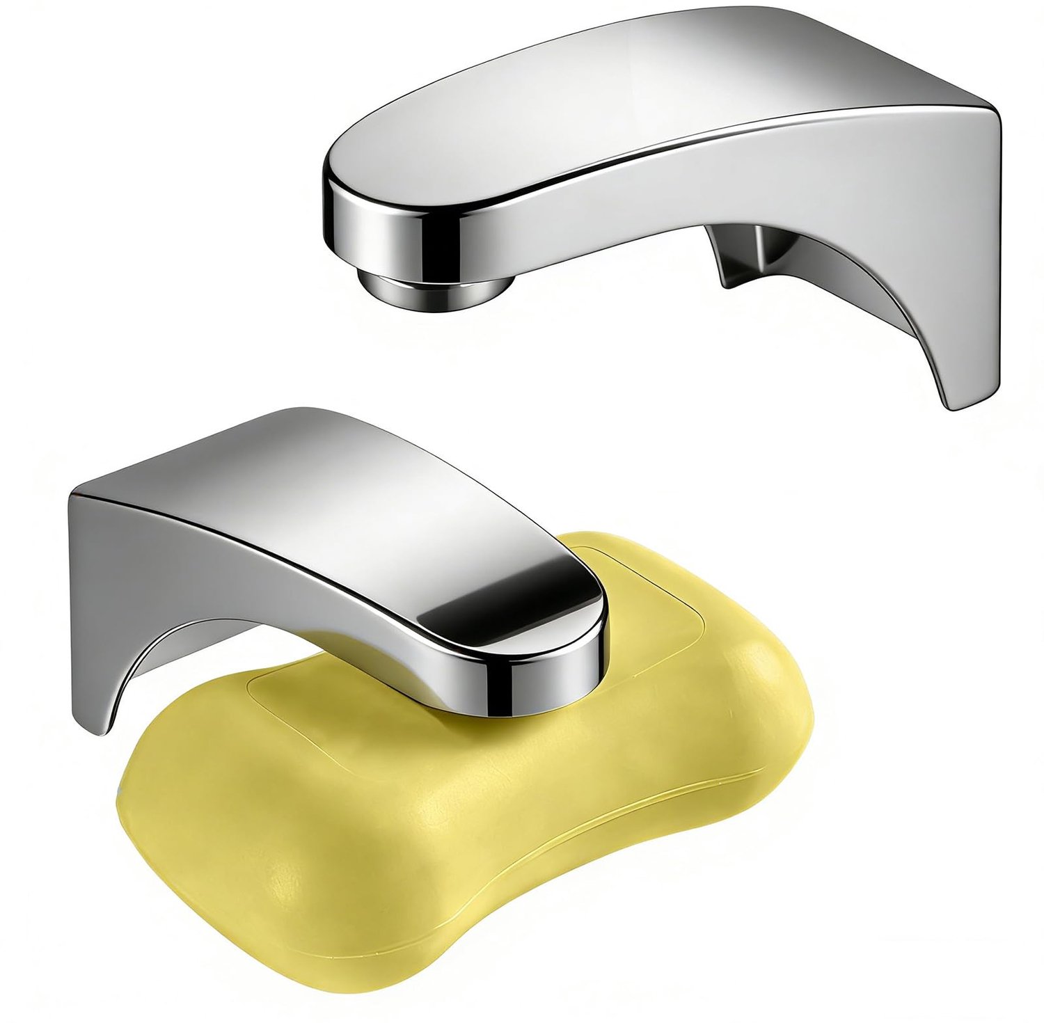 Set van 2 Magnetische Zeepplaten voor Badkamer en Keuken