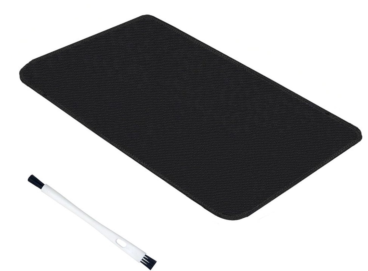 Antislip Mat voor Koffiezetapparaat - Zwart met Schoonmaakborstel