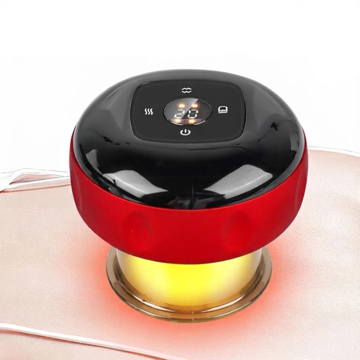 Vantivo® Cellulite Massage Apparaat - Anti Cellulitis Apparaat - Cupping Cups-Zwart met rood