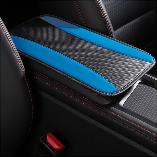 Stijlvolle automiddenconsole-hoes, PU-lederen autoarmleuninghoes voorkomt krassen op middenconsole, universeel autoarmsteunkussen, auto-accessoires interieur voor auto, SUV, vrachtwagen