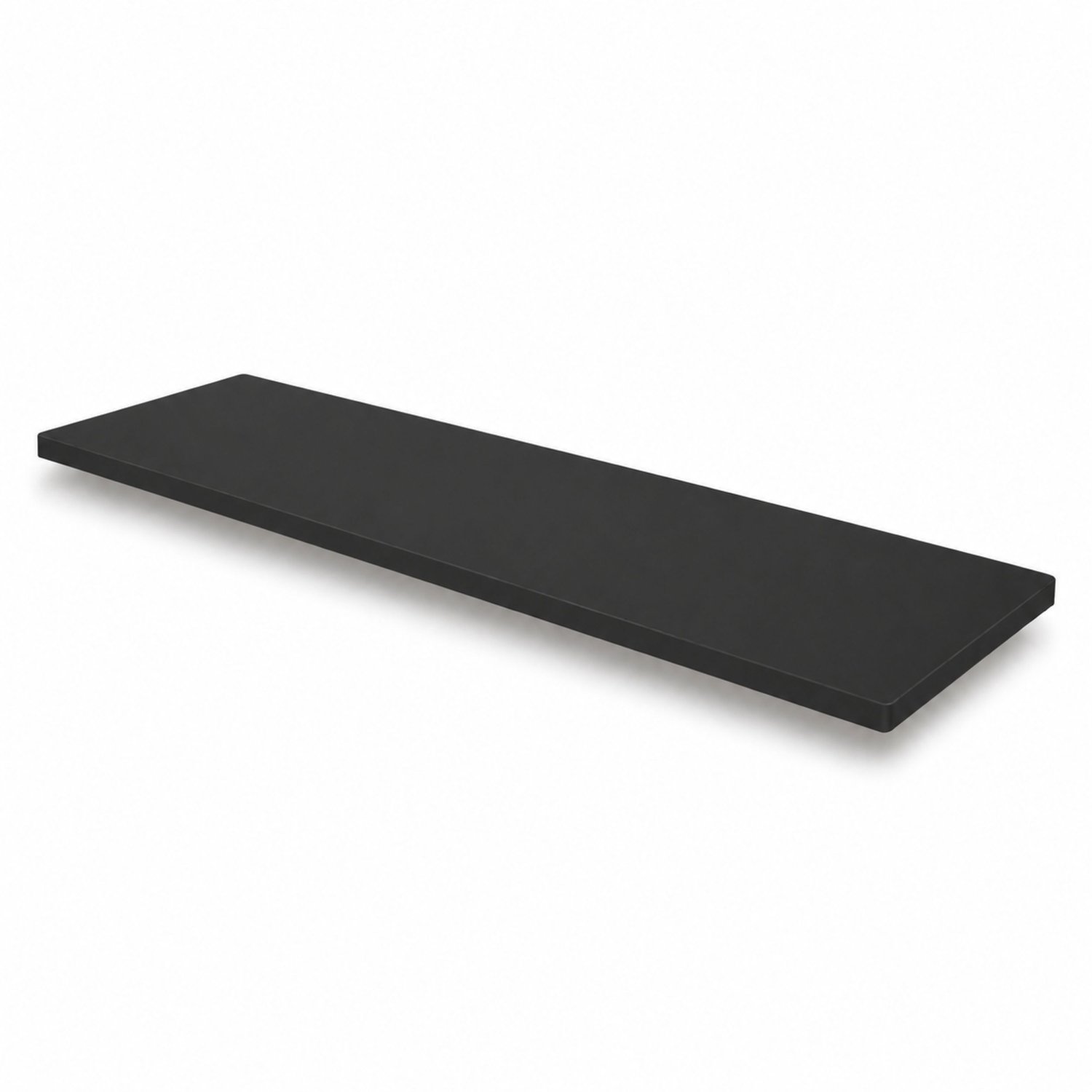 KOLM - HPL Badkamerplank - 80 x 15 cm - Zwart Mat - 12 mm
