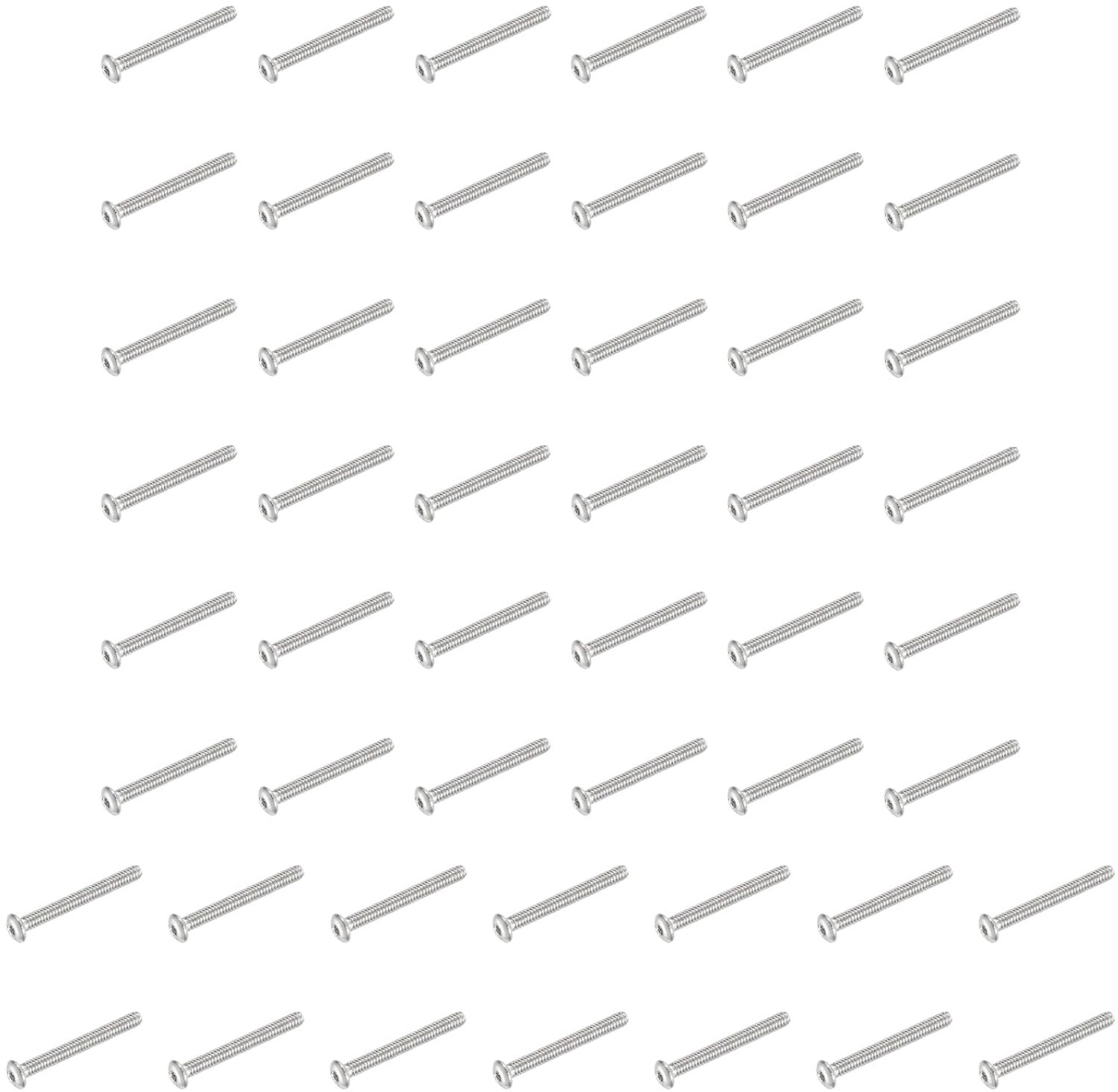 Holle zeskant kogelkopschroeven #2-56 UNC x 3/4 inch - 304 roestvrij staal - sterke bevestiging - 50 stuks m-winkel - m-winkel