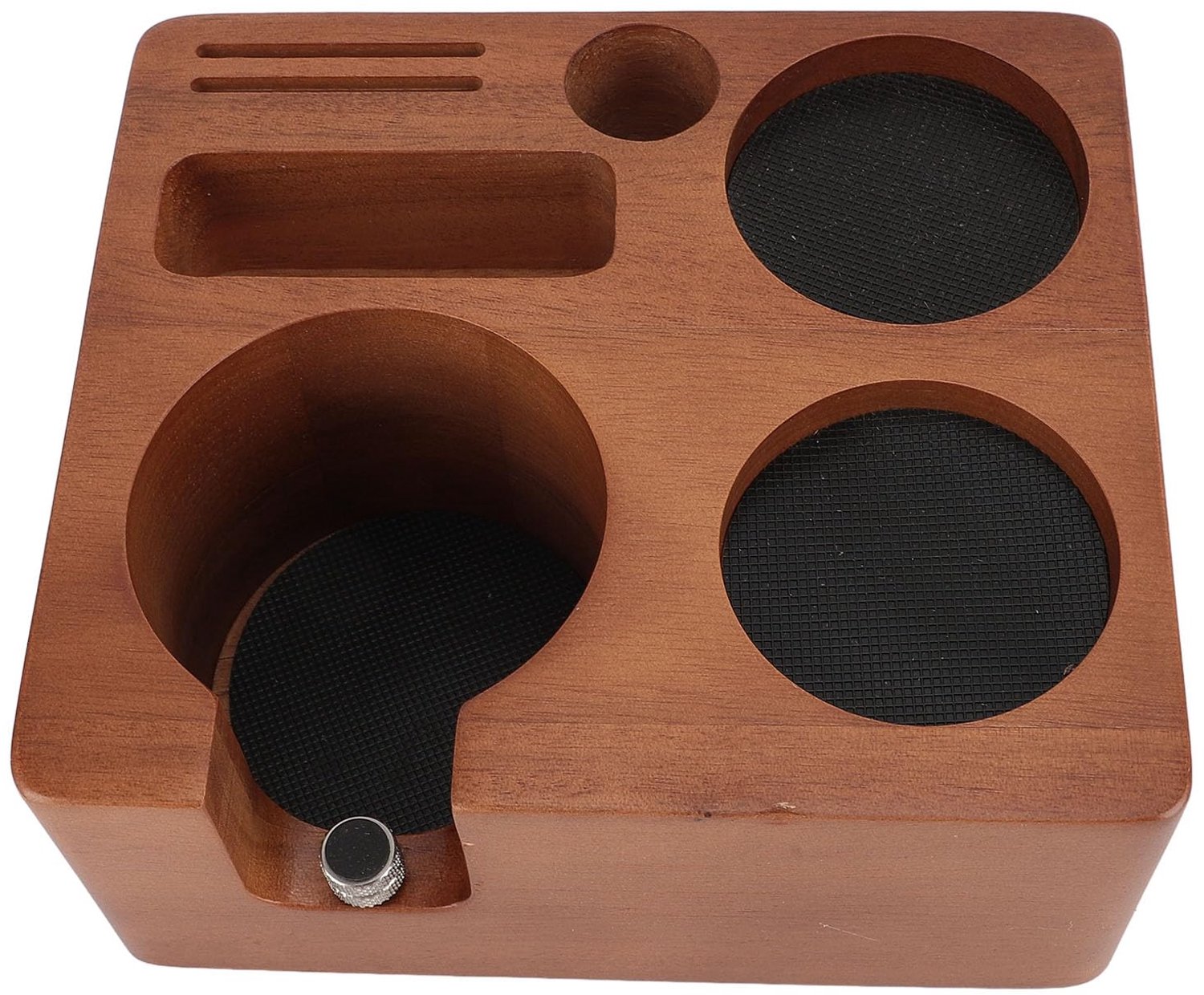 Tamping Station 58mm - Verstelbare Houten Koffie Houder - Multifunctioneel - Ruimtebesparend - Stabiele Organizer - Geschikt voor Diverse Koffiemachines - Koffiehouder