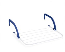 Droogrek hangend voor deur radiator of balkon – Opvouwbaar Wasrek – 3 Meter Drooglengte – blauw