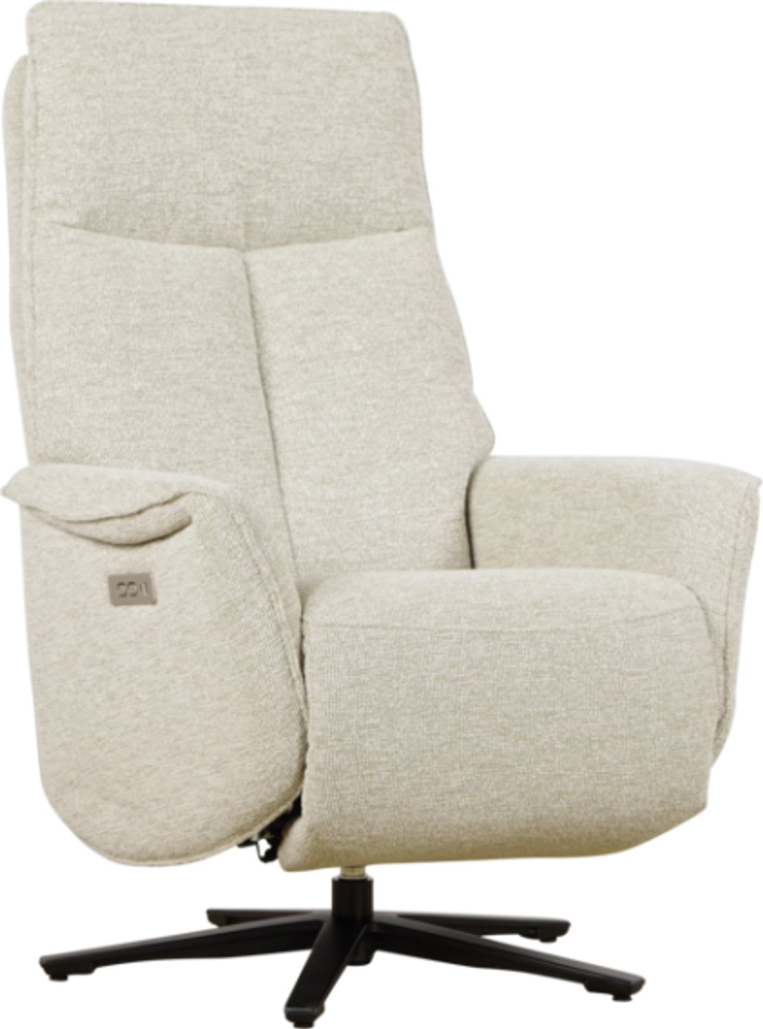 Meubelplaats Elektrische relaxfauteuil Tim - Lodge Naturel 1 - 2 motoren en accu Beige