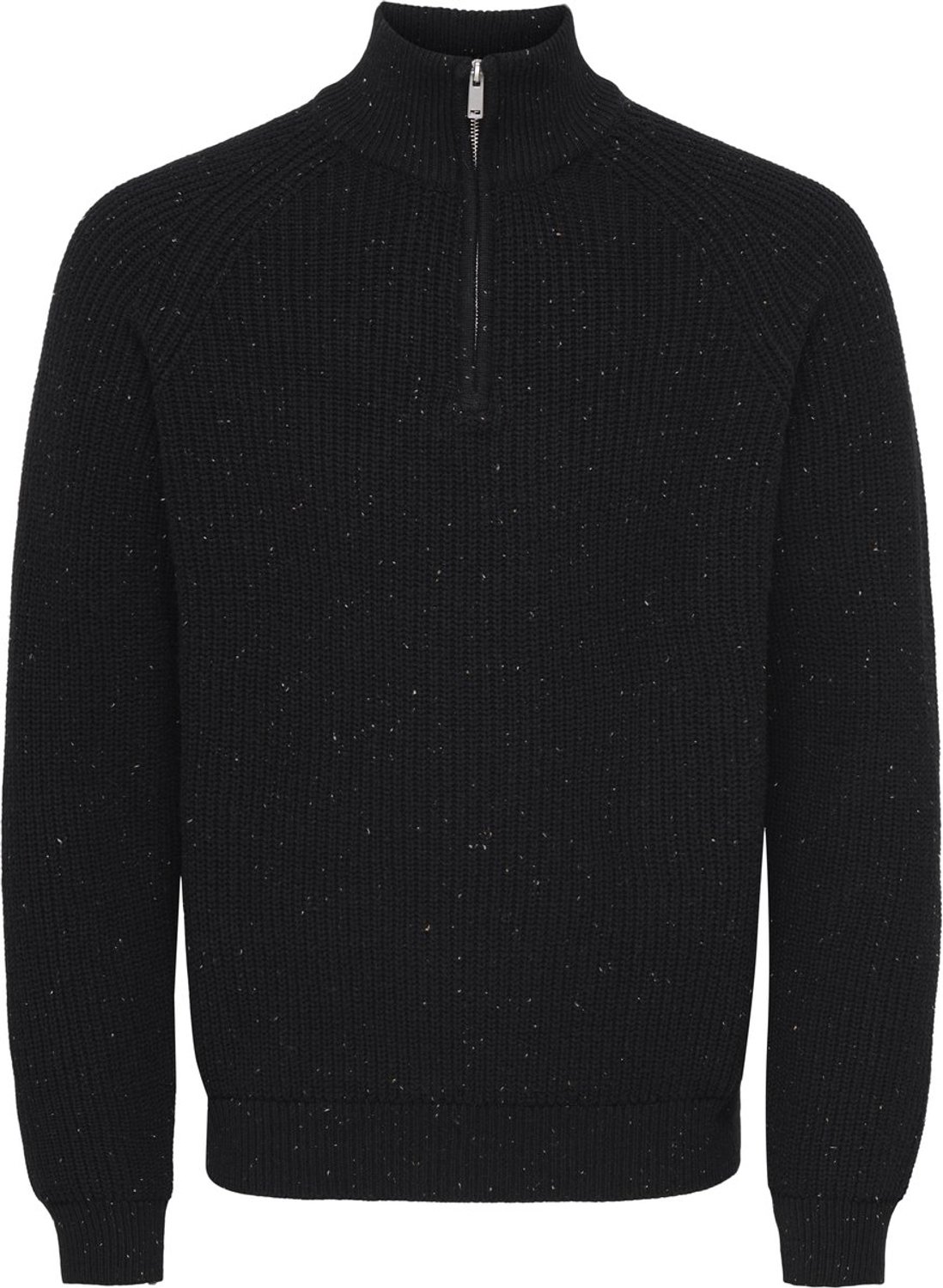 Only & Sons Logan Reg Naps High Neck Knit Heren Sweater BWSL Zwart
