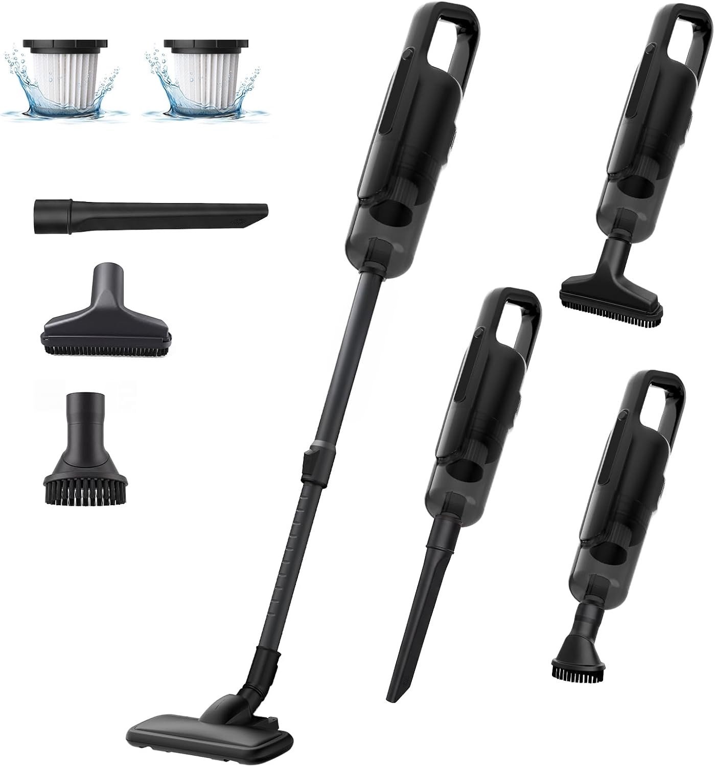 Draadloze Stofzuiger - Licht - 1,25 kg - HEPA-filter met Cycloonzuiging - Voor Huishoudelijk Gebruik