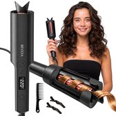 Beyeza Automatische Krultang 2.0 - Haarstyler - Roterende Krulborstel - Wafeltang - Incl. Haarkam, haarklem - Airstyler Haarkruller - Hair Curler - Snel en Veilig