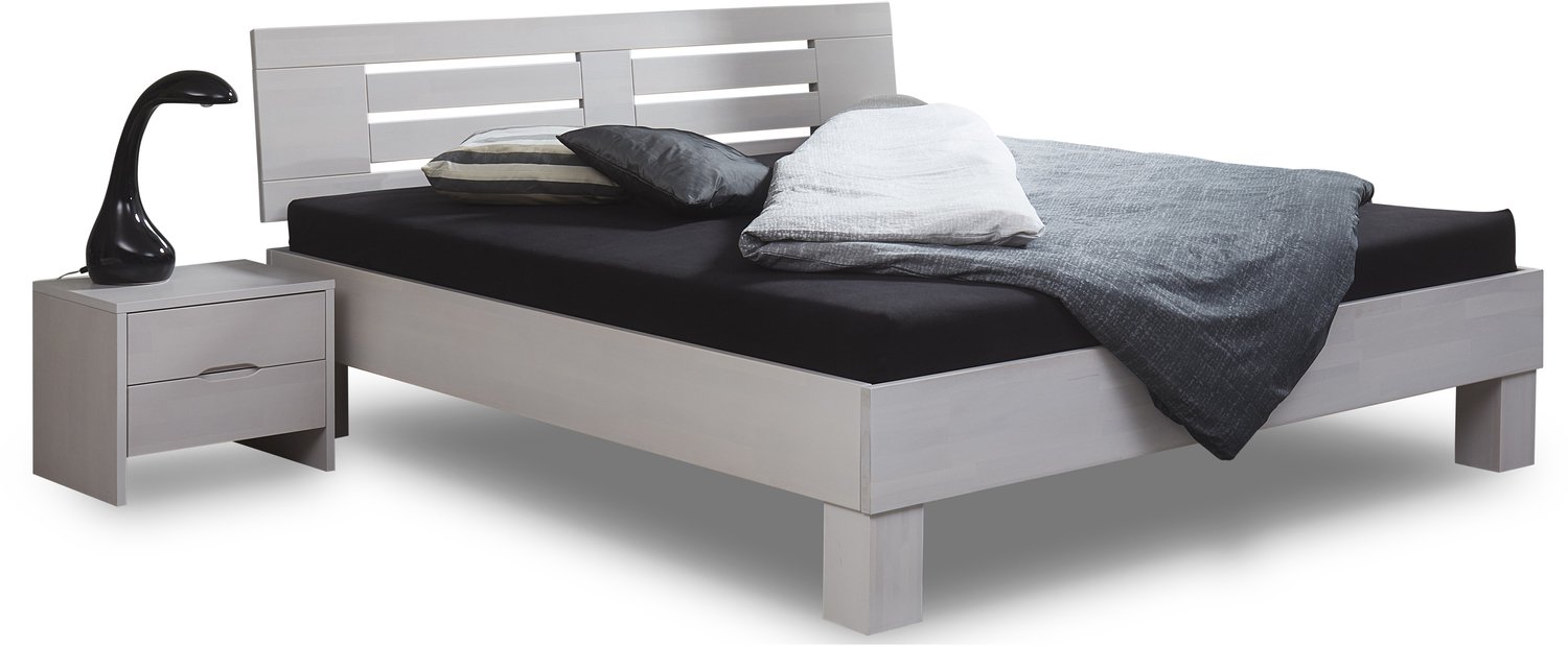 Bed Box Wonen Massief beuken houten bed Boergas Basic 140x210 cm Natuur gelakt