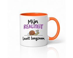 Schattige Hallucineren 'Mijn Realiteit Laadt Langzaam' Mok – Humoristische Koffiemok voor Dromers en AI-Fans