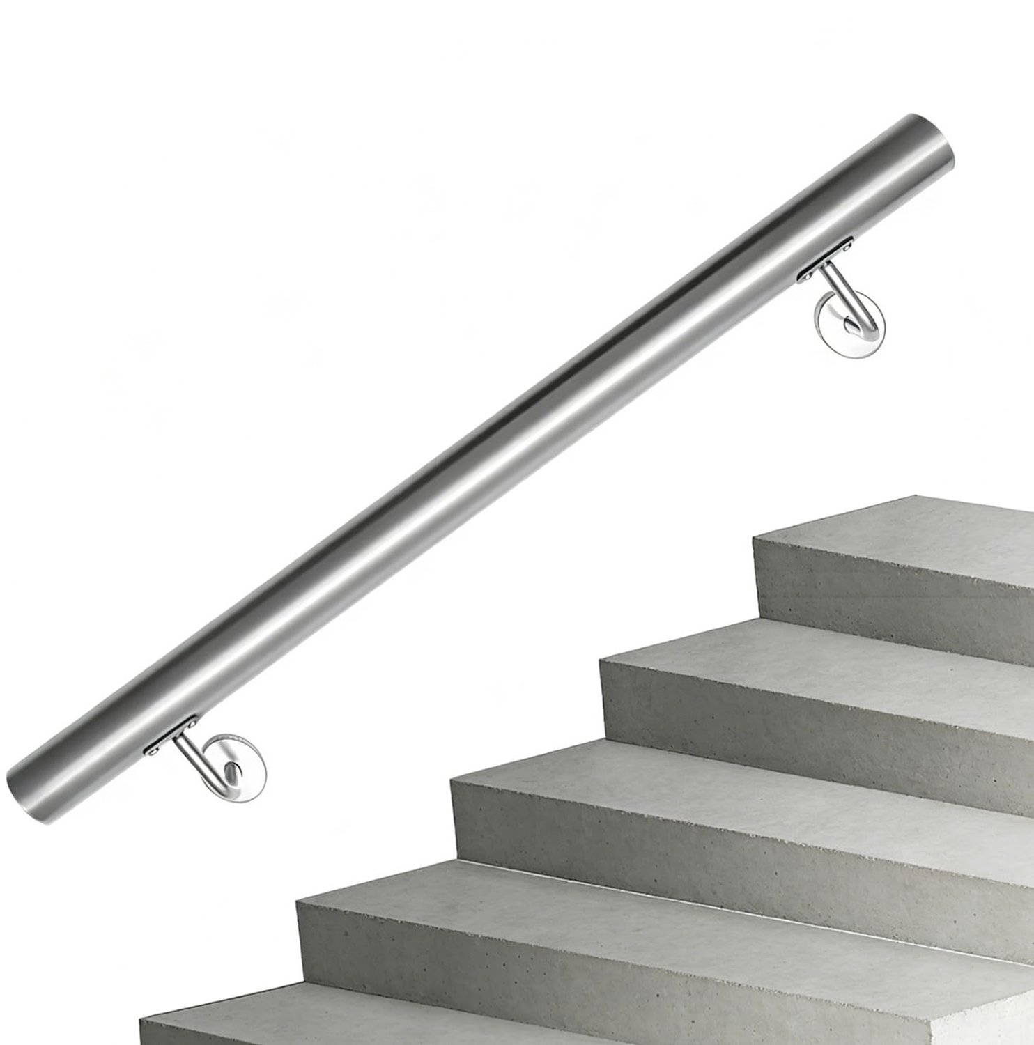Roestvrij Stalen Trapleuning Ø 42 mm, 180 cm