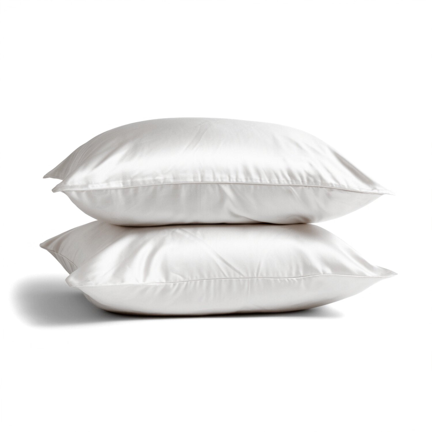 Silk Heaven 2x Zijden Kussensloop 45x65cm Wit Ritssluiting 22 Momme - Kussensloop set - Luxe Silk Kussensloop 100% moerbei zijde - Zijde kussensloop - Silk Heaven - 45x65cm (voor ergonomische kussens 40x60cm) / Ritssluiting