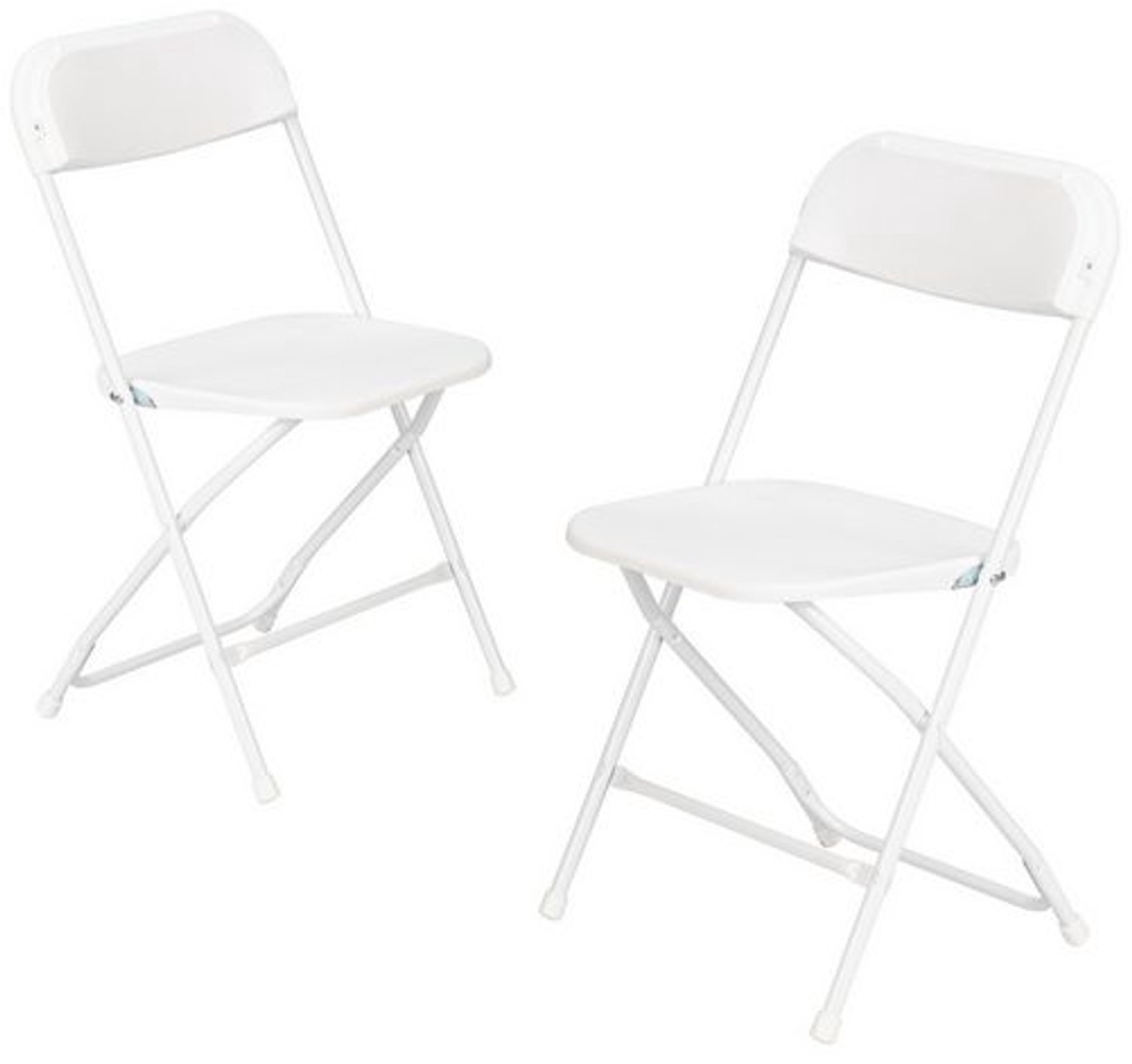 LEADZM 2 Klapstoelen Wit - Opvouwbare stoelen 45x44x80 cm – Comfortabel & Lichtgewicht – 125 kg Draagkracht – Opvouwbare Stoelen voor Binnen & Buiten – Ruimtebesparend & Onderhoudsvriendelijk Wit 2 Klapstoelen