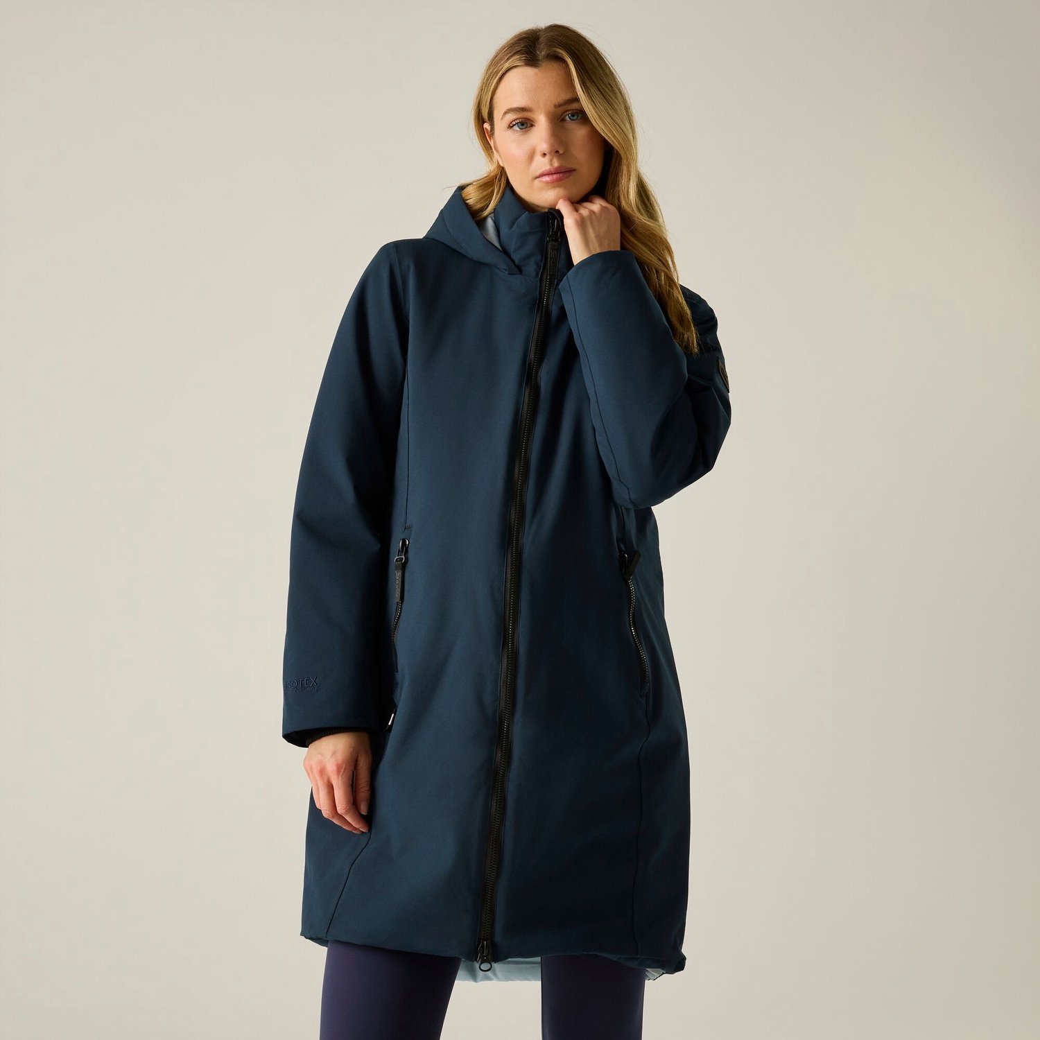 Damesparka Regatta Marron Marineblauw