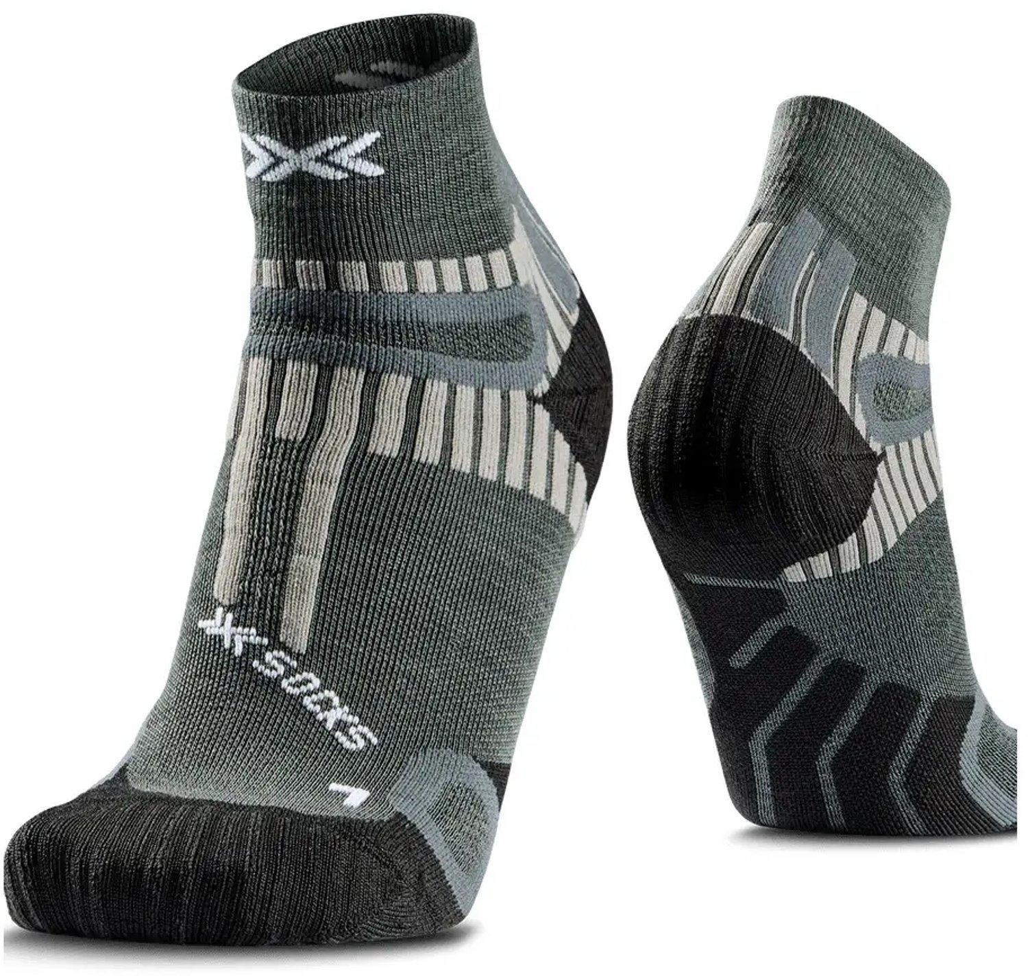 Sokken X-Socks Perform Merino Ankle Olijf