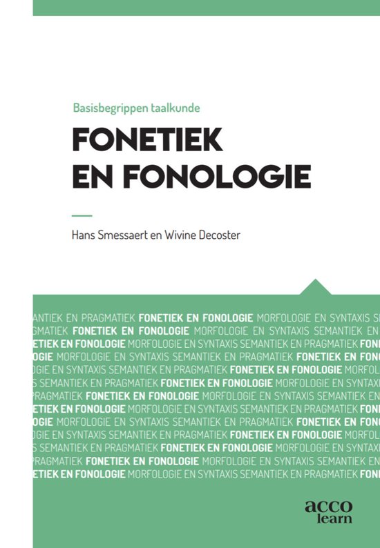 Basisbegrippen fonetiek en fonologie