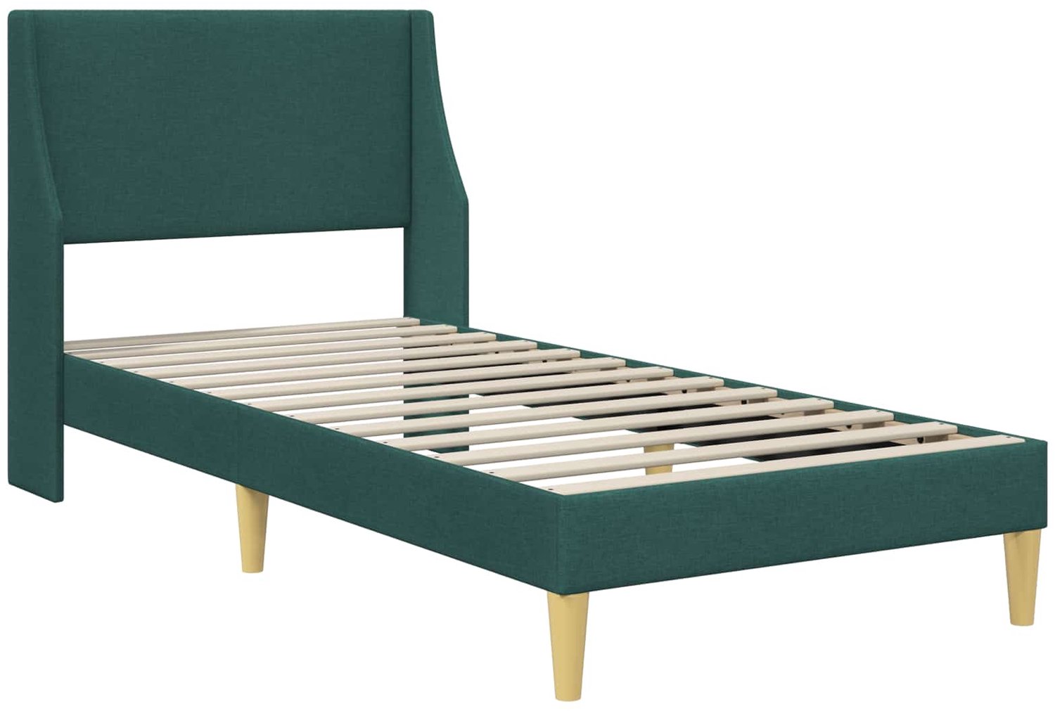vidaXL bedframe 90 x 200 cm - stof - donkergroen - Inclusief textielbeschermer 500 ml