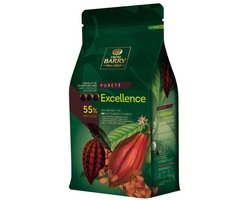 Cacao Barry (Callebaut) - Excellence Puur Chocolade 55% 5KG