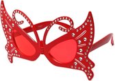 Vlinder bril rood