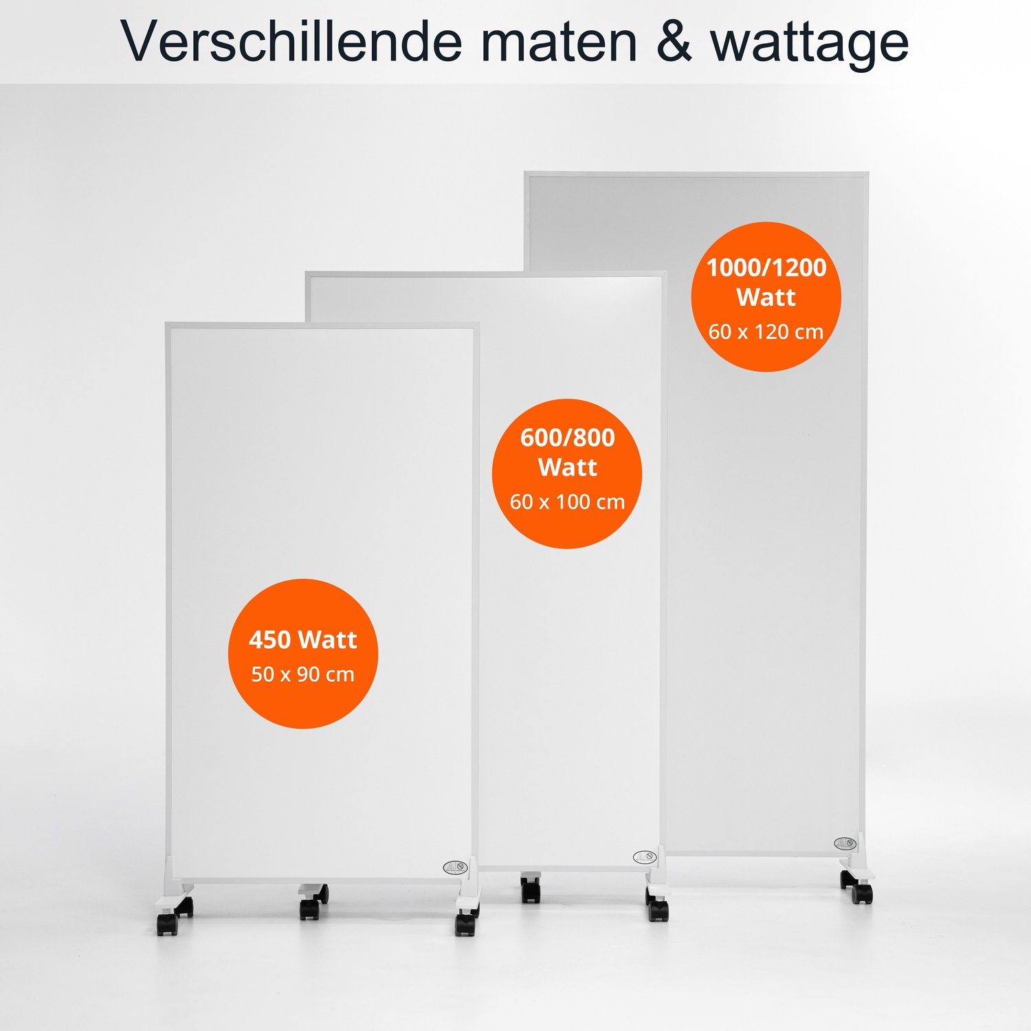 Infrarood verwarmingspaneel vrijstaand | Infrarood verwarming verplaatsbaar met afbeelding Stand 19 | 800W | | – foto 8