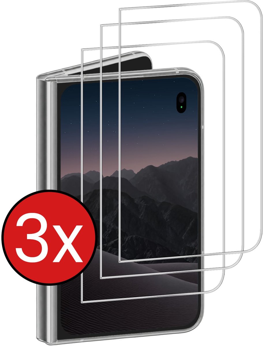 Screenprotector - 3 Stuks - Geschikt voor Apple iPhone Duo - Volledige Dekking - Beschermglas - Gehard Glas - Tempered Glass - Screen Protector