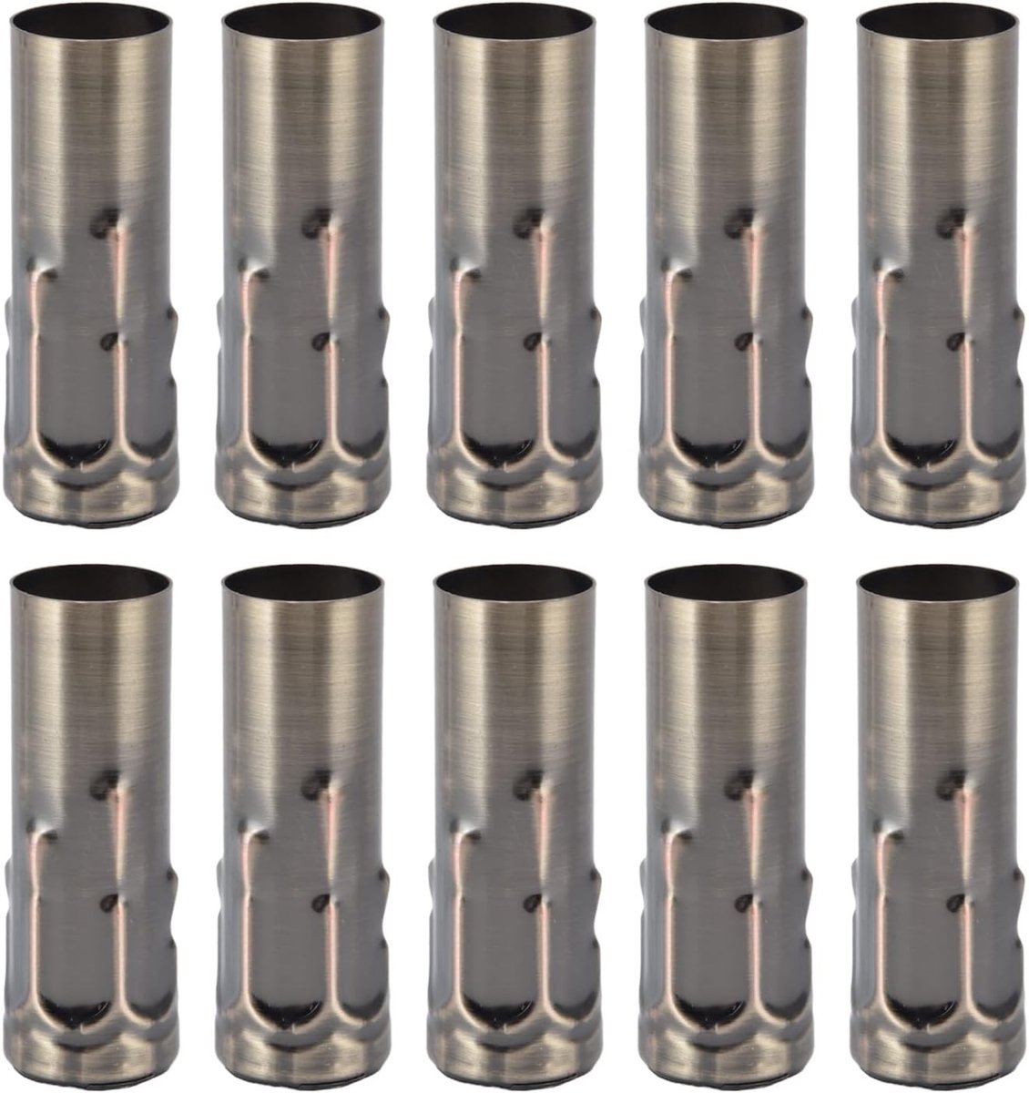 Candle Lamp Base Lichtaccessoires, E14 Metalen Houder Tube 25x80mm, 10 Stuks voor Verlichting