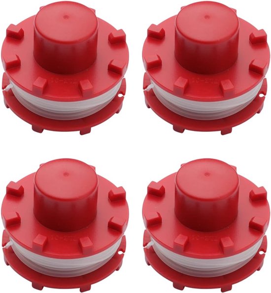 4 x draadspoel voor Einhell grastrimmer GE-CT 36/30 Li E Solo, Agillo 36/255 BL, agillo 18/200, lengte 8 m, van nylon, diameter 2 mm — afbeelding 2