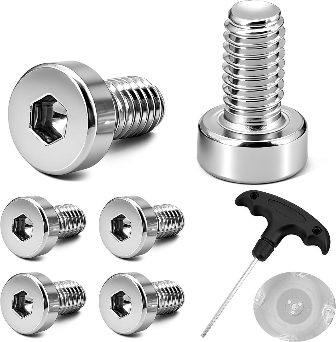Schroeven voor Snijschijf - Schroef Accessoires voor Onderhoud voor Mammotion LUBA 1 AWD 2 AWD en YUKA Maairobots, Roestvrij Staal, Sterk en Corrosiebestendig, Gemakkelijk te Installeren