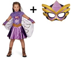 Robe de déguisement et masque K3 Super-héros taille 134